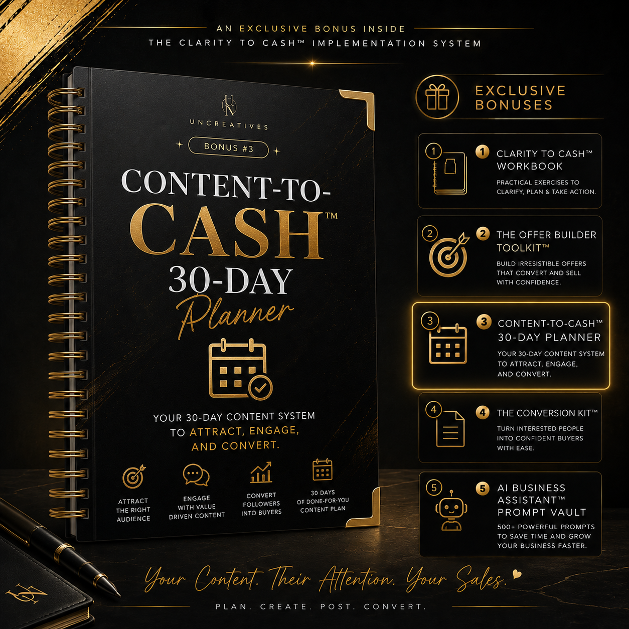 Content-to-Cash™ 30-Day Planner